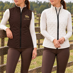 Personalized Reversible Quilted Equestrian Vest