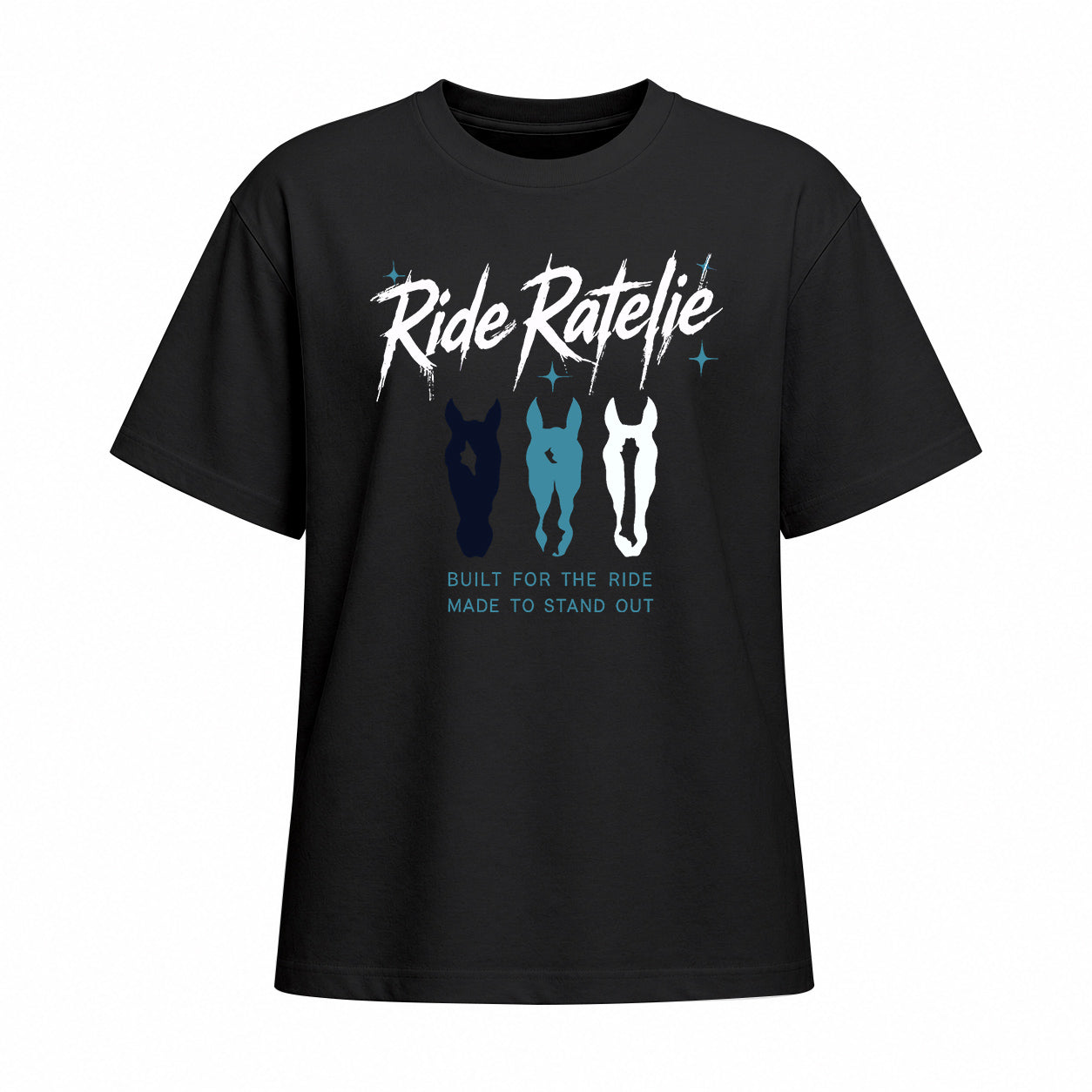 Rideratelier Built For The Ride Cotton T-Shirt in Black