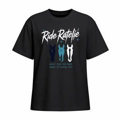 Rideratelier Built For The Ride Cotton T-Shirt in Black