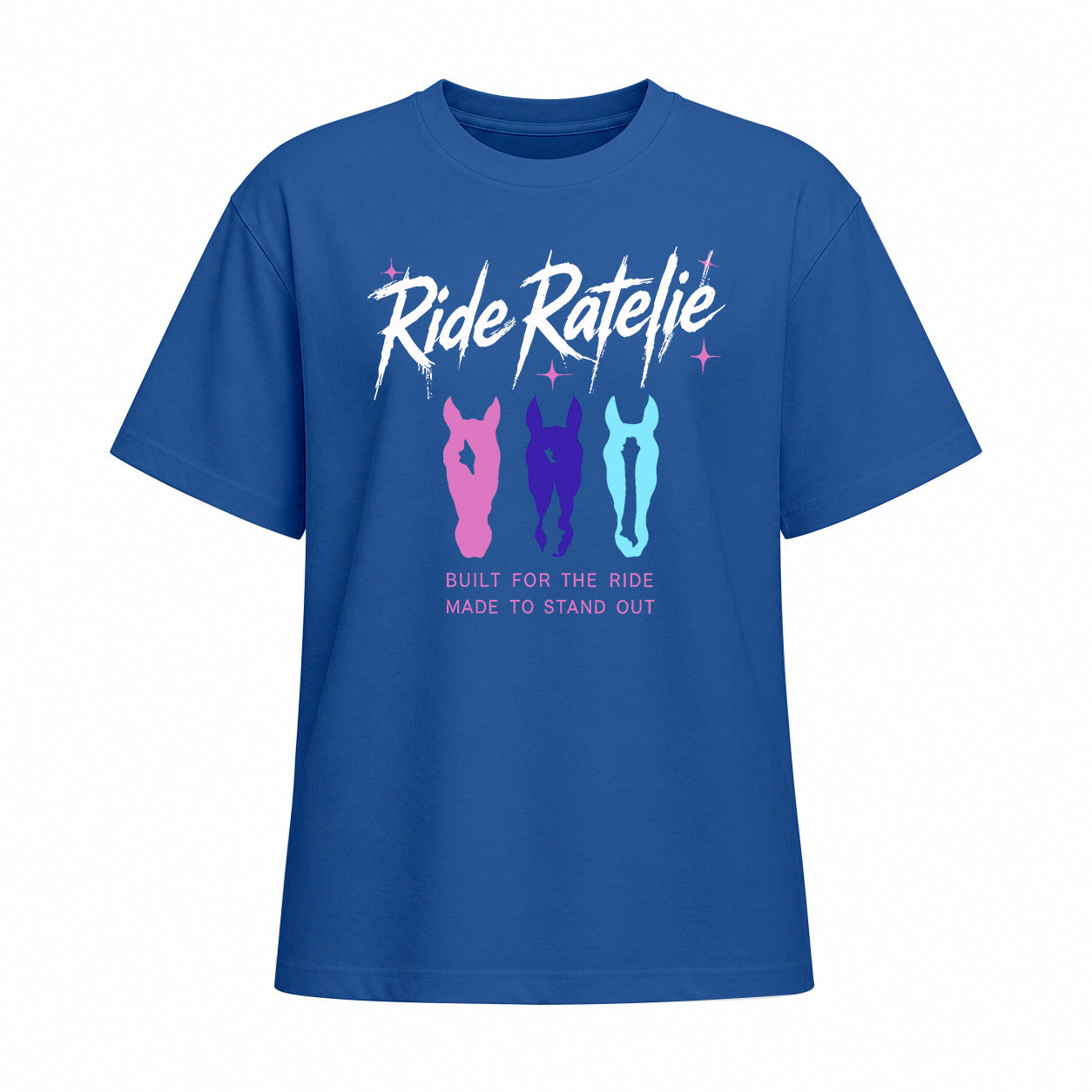 Rideratelier Built For The Ride Cotton T-Shirt in Blue