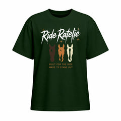 Rideratelier Built For The Ride Cotton T-Shirt in Forest Green