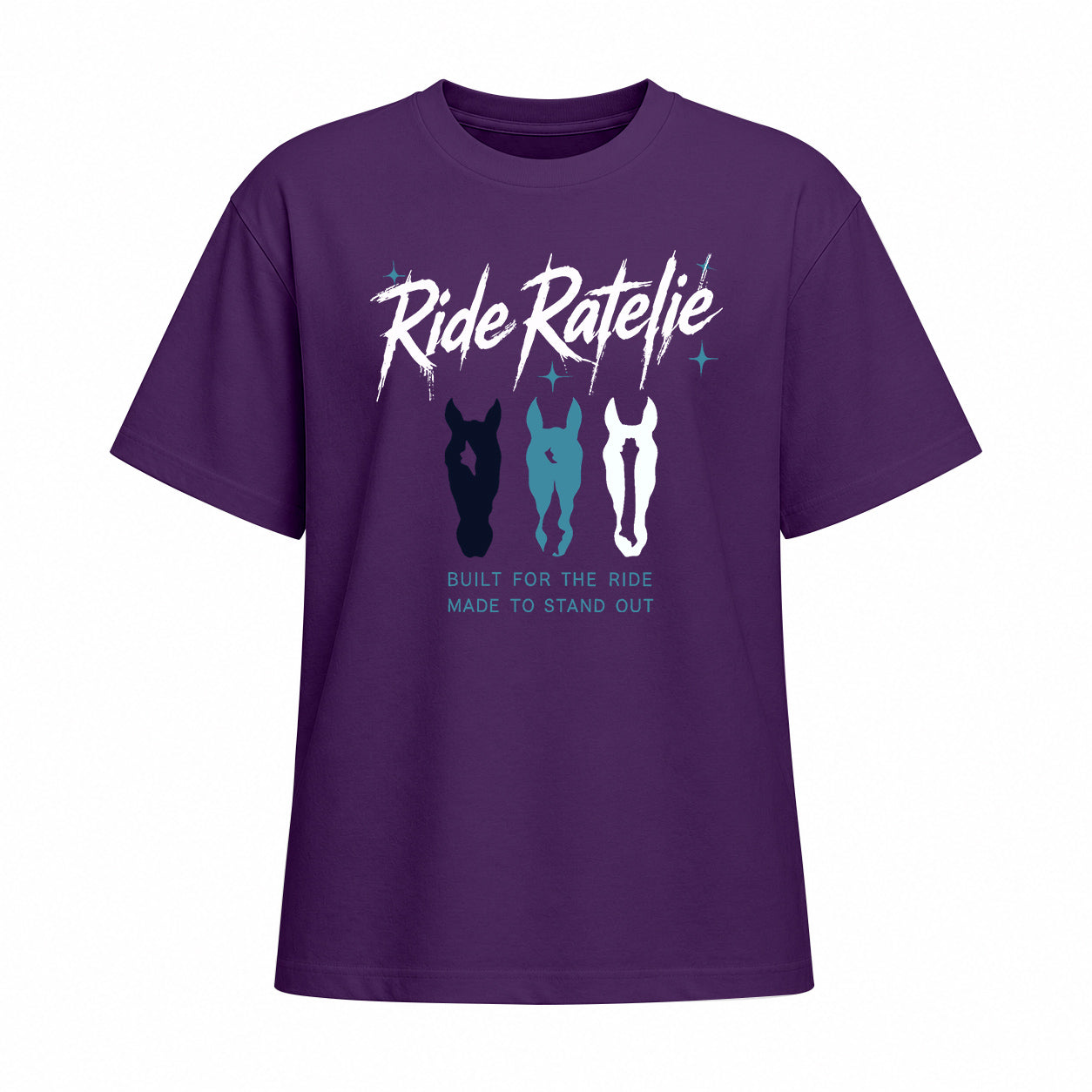 Rideratelier Built For The Ride Cotton T-Shirt in Purple