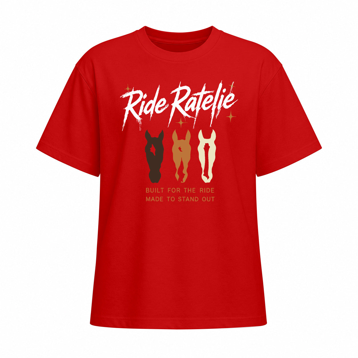 Rideratelier Built For The Ride Cotton T-Shirt in Red