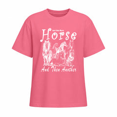 Rideratelier Just One More Horse Cotton T-Shirt in Pink