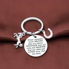 Inspirational Horse Horseshoe Keychain | Rider Atelier Equestrian Collection