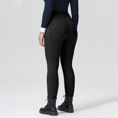 Professional Full-Leg "Horse-Motif" Silicone Grip Breeches