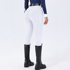 Horseshoe Silicone Grip High-Waist Equestrian Breeches