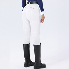 Women's Winter Fleece Lined Riding Breeches, Full Seat Silicone Grip Equestrian Pants for Cold Weather