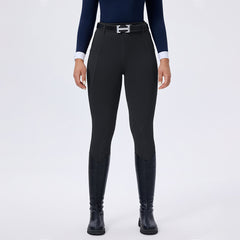 Classic Women’s Horse-Pattern Silicone Grip Breeches