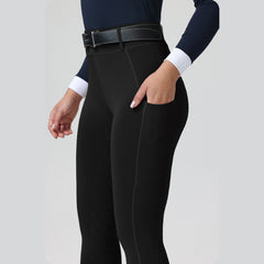 Professional Full-Leg "Horse-Motif" Silicone Grip Breeches