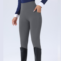 AuraGrip High-Waist Dot Grip Riding Tights