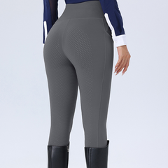 AuraGrip High-Waist Dot Grip Riding Tights