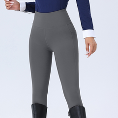 AuraGrip High-Waist Dot Grip Riding Tights