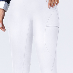 Women's Winter Fleece Lined Riding Breeches, Full Seat Silicone Grip Equestrian Pants for Cold Weather