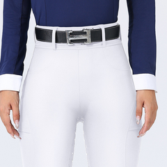 Women's Winter Fleece Lined Riding Breeches, Full Seat Silicone Grip Equestrian Pants for Cold Weather