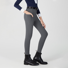 Premium Kids’ Equestrian Breeches | Diamond Silicone Grip Riding Pants