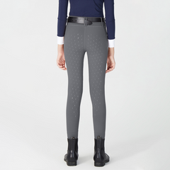Premium Kids’ Equestrian Breeches | Diamond Silicone Grip Riding Pants
