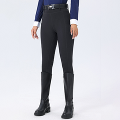 Horseshoe Silicone Grip High-Waist Equestrian Breeches
