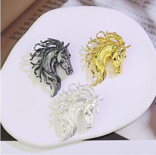 Equestrian Horse Head Brooch | Rider Atelier Logo Collection