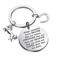 Inspirational Horse Horseshoe Keychain | Rider Atelier Equestrian Collection
