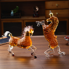 🐎 Equestrian Hand-Blown Horse Whiskey Decanter Collection