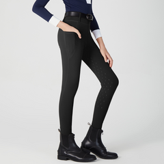 Premium Kids’ Equestrian Breeches | Diamond Silicone Grip Riding Pants