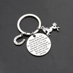 Inspirational Horse Horseshoe Keychain | Rider Atelier Equestrian Collection