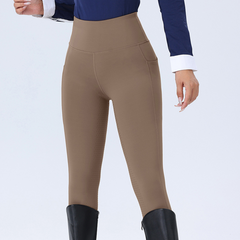 AuraGrip High-Waist Dot Grip Riding Tights