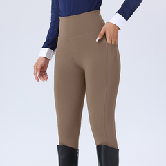 AuraGrip High-Waist Dot Grip Riding Tights