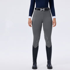 Classic Women’s Horse-Pattern Silicone Grip Breeches