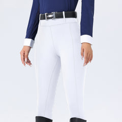 Horseshoe Silicone Grip High-Waist Equestrian Breeches