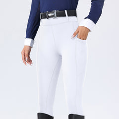 Horseshoe Silicone Grip High-Waist Equestrian Breeches