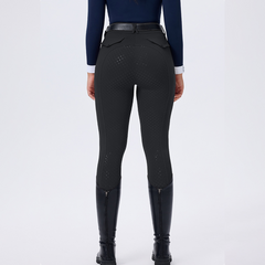 Dot Silicone Grip High-Waist Equestrian Breeches