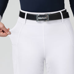 Professional Full-Leg "Horse-Motif" Silicone Grip Breeches