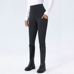 Minimalist Dot Silicone Grip High-Waist Equestrian Breeches