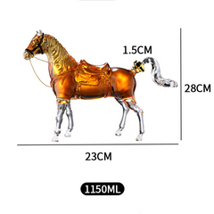 🐎 Equestrian Hand-Blown Horse Whiskey Decanter Collection