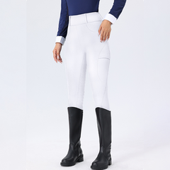 Women's Winter Fleece Lined Riding Breeches, Full Seat Silicone Grip Equestrian Pants for Cold Weather