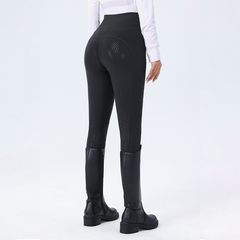 Minimalist Dot Silicone Grip High-Waist Equestrian Breeches