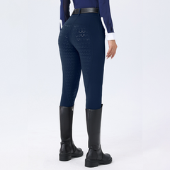 Horseshoe Silicone Grip High-Waist Equestrian Breeches