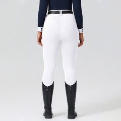 Professional Full-Leg "Horse-Motif" Silicone Grip Breeches