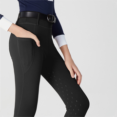 Premium Kids’ Equestrian Breeches | Diamond Silicone Grip Riding Pants