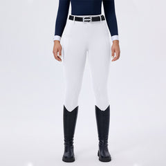 Classic Women’s Horse-Pattern Silicone Grip Breeches