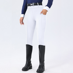 Horseshoe Silicone Grip High-Waist Equestrian Breeches