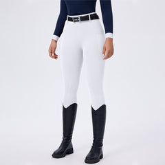Classic Women’s Horse-Pattern Silicone Grip Breeches