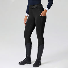 Professional Full-Leg "Horse-Motif" Silicone Grip Breeches