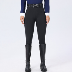 Women's Winter Fleece Lined Riding Breeches, Full Seat Silicone Grip Equestrian Pants for Cold Weather