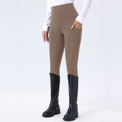 Minimalist Dot Silicone Grip High-Waist Equestrian Breeches