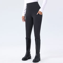 Minimalist Dot Silicone Grip High-Waist Equestrian Breeches