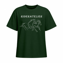 Rideratelier Signature Line Art Horse Cotton T-Shirt