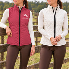 Personalized Reversible Quilted Equestrian Vest